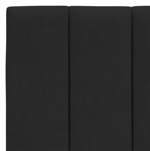 Postel s matrací Hanko černá 120 x 200 cm samet 3208588