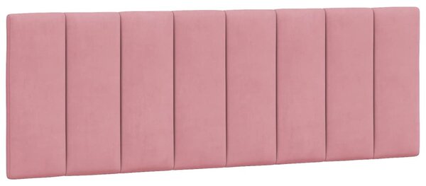 Postel s matrací Hanko růžová 120 x 200 cm samet 3208591