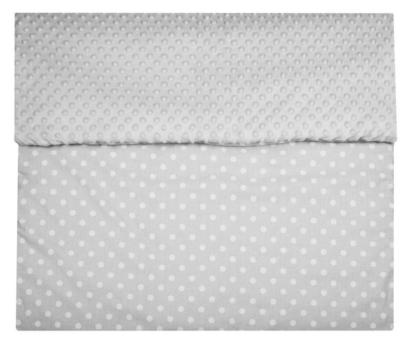 Dětská deka z Minky s výplní New Baby šedá 80x102 cm