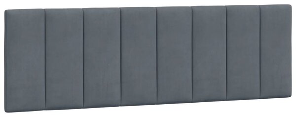 Postel s matrací Hanko tmavě šedá 160 x 200 cm samet 3208605