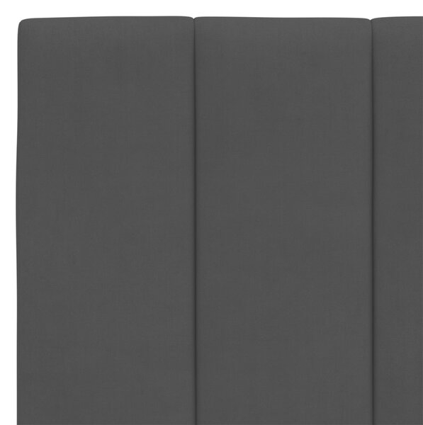 Postel s matrací Hanko černá 140 x 200 cm samet 3208600