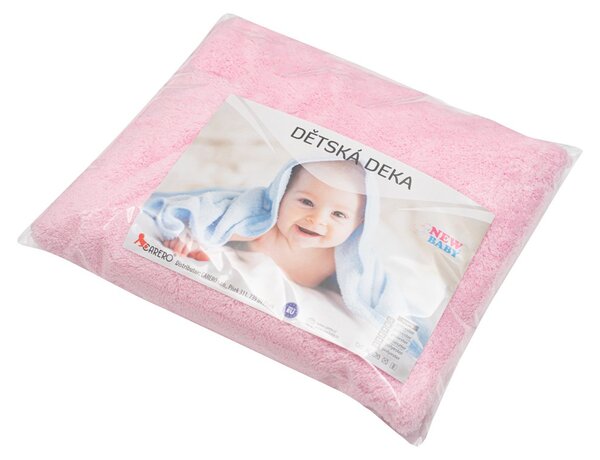 Dětská deka New Baby 90x80 růžová