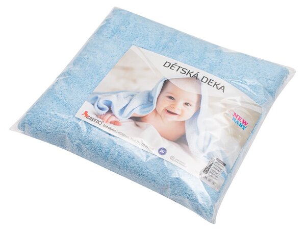 Dětská deka New Baby 90x80 modrá