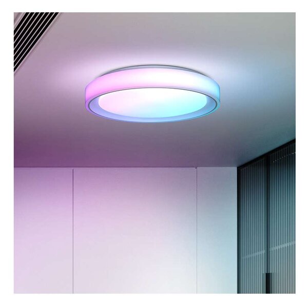 LED stropní světlo s dálkovým ovládáním Floco RGB - průměr 40 cm, bílá