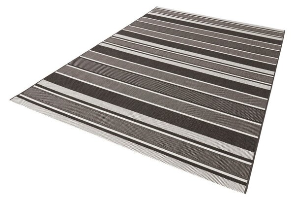 Černý venkovní koberec NORTHRUGS Strap, 200 x 290 cm