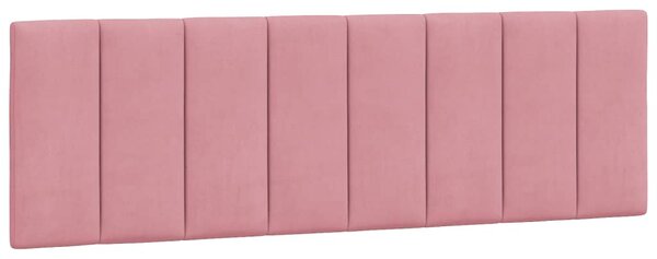 Postel s matrací Hanko růžová 160 x 200 cm samet 3208609