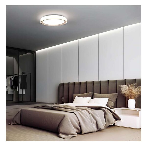 LED stropní světlo s dálkovým ovládáním Floco RGB - průměr 40 cm, bílá
