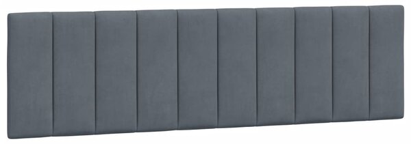 Postel s matrací Hanko tmavě šedá 180 x 200 cm samet 3208611