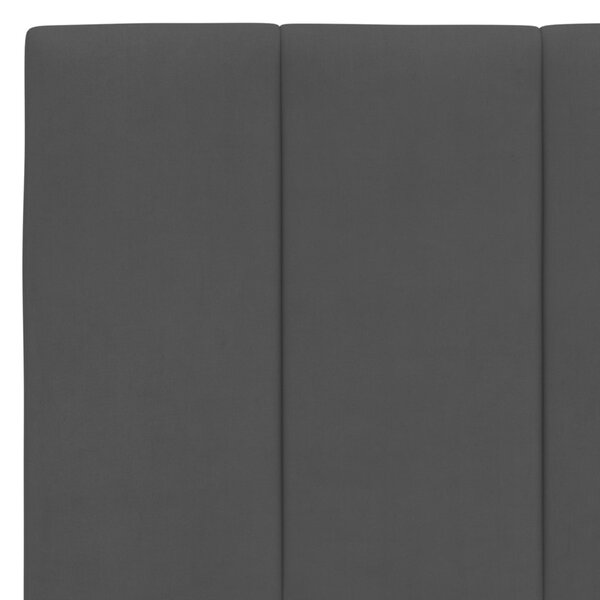 Postel s matrací Hanko černá 200 x 200 cm samet 3208618