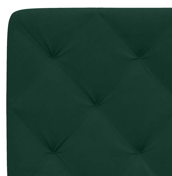 Postel s matrací tmavě zelená 80 x 200 cm samet 3208625