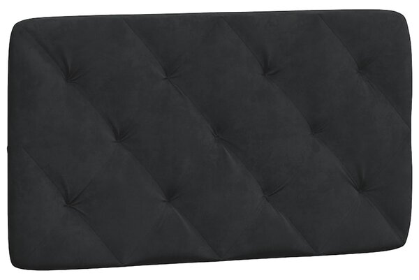 Postel s matrací černá 80 x 200 cm samet 3208624
