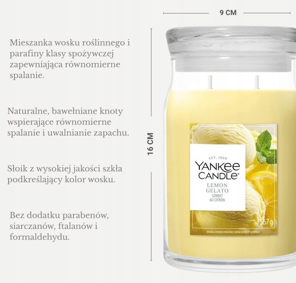 Sójová vonná svíčka Lemon Yankee Candle 1 ks