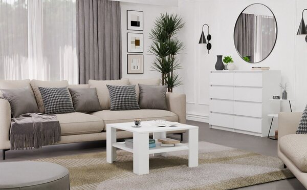 TP Living Konferenční stolek Square 68 cm bílý