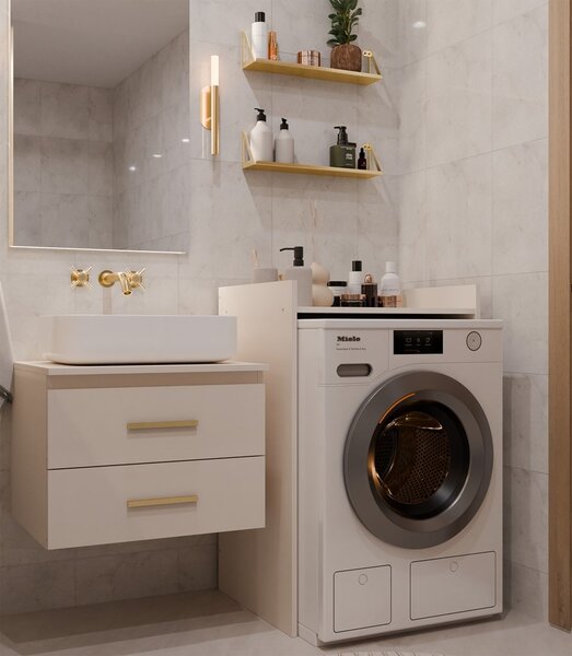 TP Living Koupelnová skříňka na pračku Pola 64 cm béžová