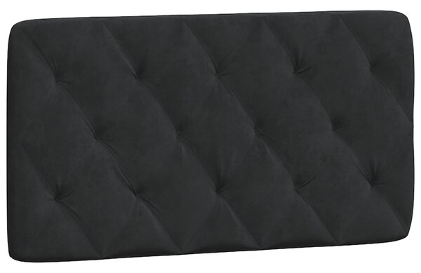Postel s matrací černá 100 x 200 cm samet 3208642