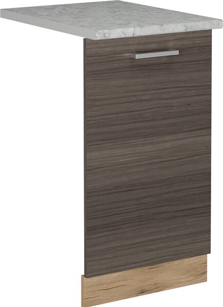 Čelní panel myčky Vicco R-Line Ušlechtilá šedá 45 cm s pracovní deskou, Model 55051