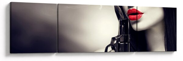 Obraz - Tajemná žena (170x50 cm)