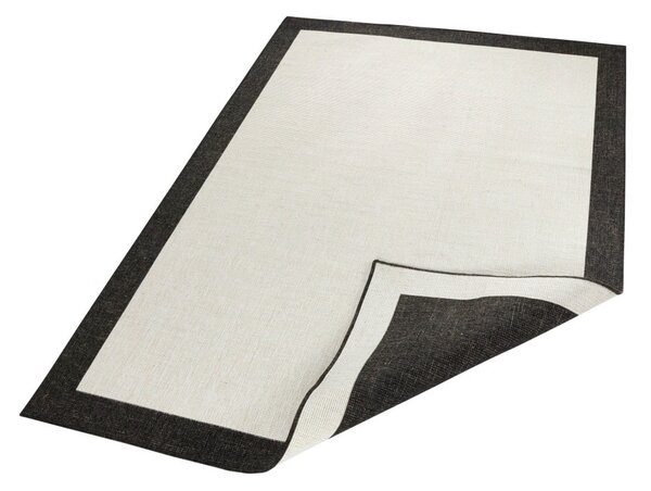 Černo-krémový venkovní koberec NORTHRUGS Panama, 80 x 150 cm