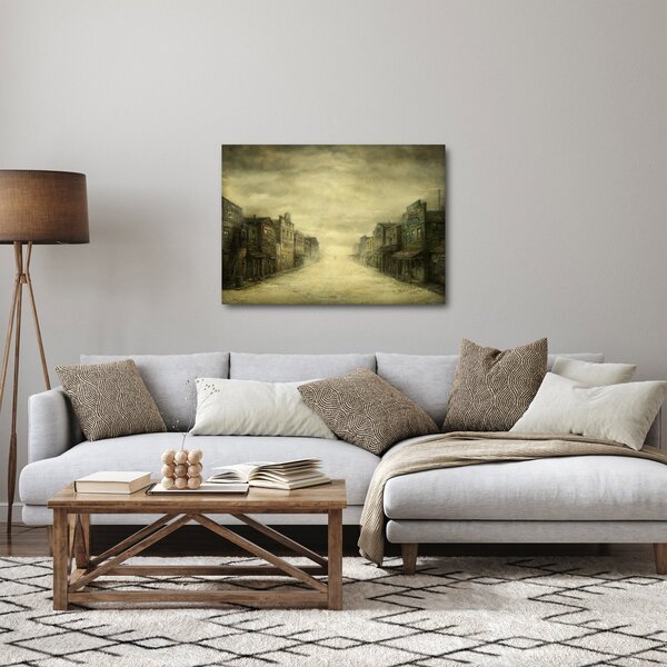 Obraz westernového městečka (70x50 cm)