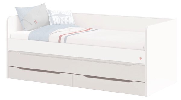 Čilek Patrová postel White Studio pro 3 děti 90x200 cm s úložným prostorem (schody)
