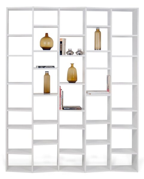 Bílá knihovna 182x224 cm Valsa – TemaHome