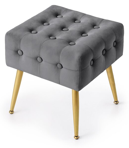 Ak furniture Taburet Quadra grafitový