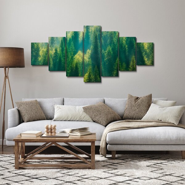 Obraz - Borovicový les (210x100 cm)