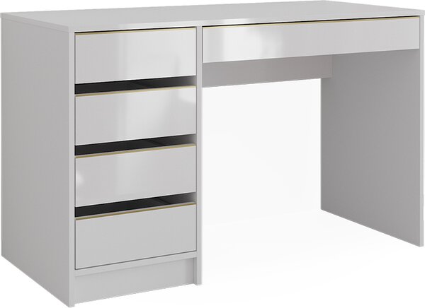 Toaletní stolek Vicco Sherry Bílá/zlatá 120 cm bez zrcadla, Model 47288