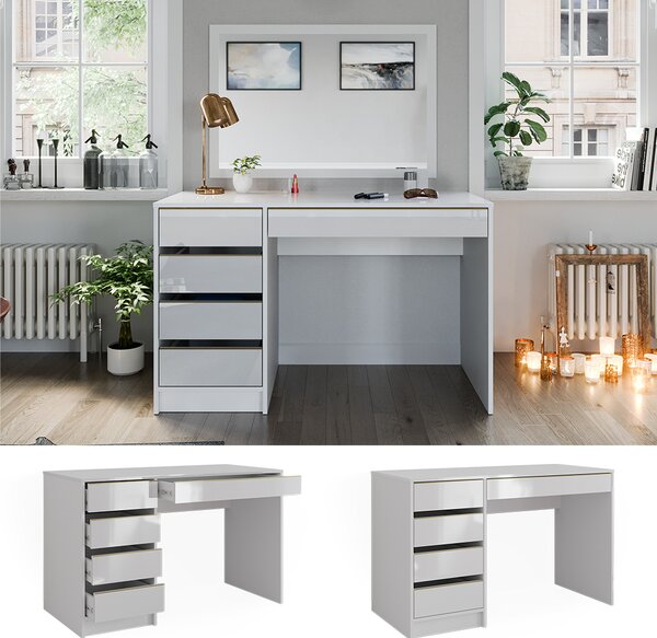 Toaletní stolek Vicco Sherry Bílá/zlatá 120 cm bez zrcadla, Model 47288