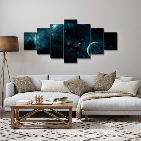 Obraz - Život ve vesmíru (210x100 cm)