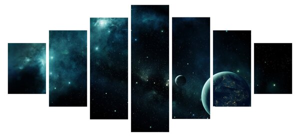 Obraz - Život ve vesmíru (210x100 cm)