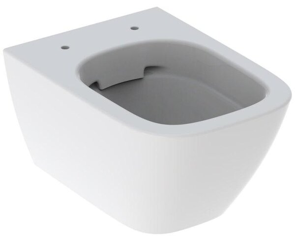 Geberit Smyle Square závěsné WC splachovací, zkrácený výstupek, uzavřený tvar, bez okrajů 500379, 500.379.01.8