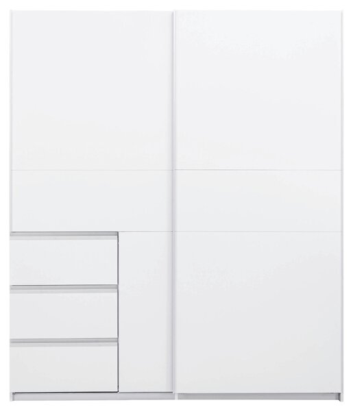 ŠATNÍ SKŘÍŇ S POSUVNÝMI DVEŘM, bílá, 175/210/61,5 cm P & B - Šatní skříně, Online Only