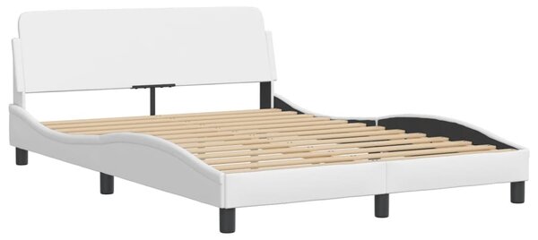 Postel Viana s matrací bílá 140 x 190 cm umělá kůže 3208790