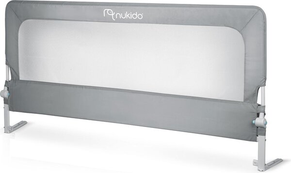 Nukido NK-228 Ochranná zábrana na postel 200 cm, šedá