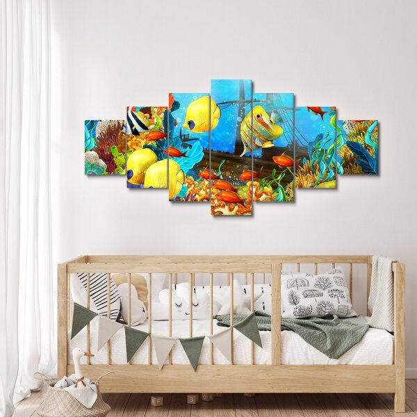 Obraz - Barevný korálový útes (210x100 cm)