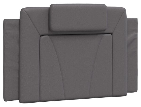 Postel Viana s matrací šedá 80 x 200 cm umělá kůže 3208757