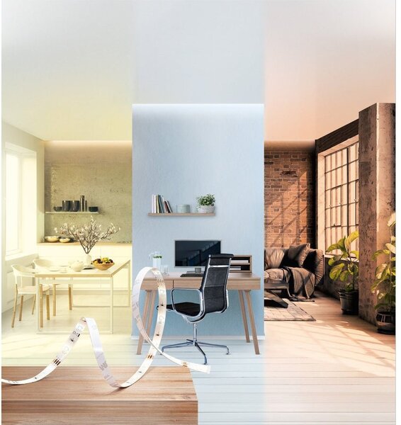 Chytrý interiérový WiFi LED pásek 3m, nastavitelná bílá