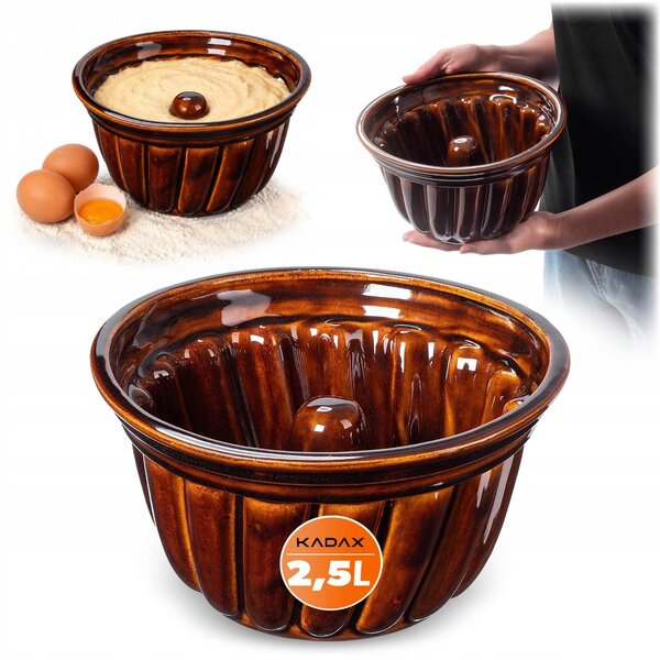 Forma na bábovku Kadax keramická 24 cm 2,5 l