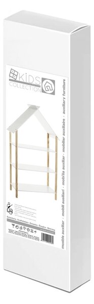 Bílá dětská knihovna 79x131 cm – Casa Selección
