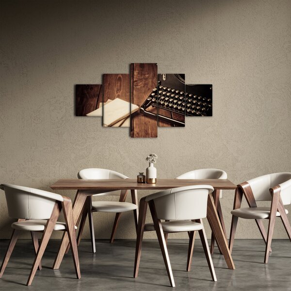 Obraz psacího stroje (125x70 cm)