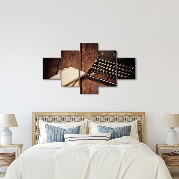 Obraz psacího stroje (125x70 cm)
