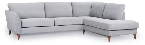 Světle šedá rohová pohovka (pravý roh) Paris - Scandic