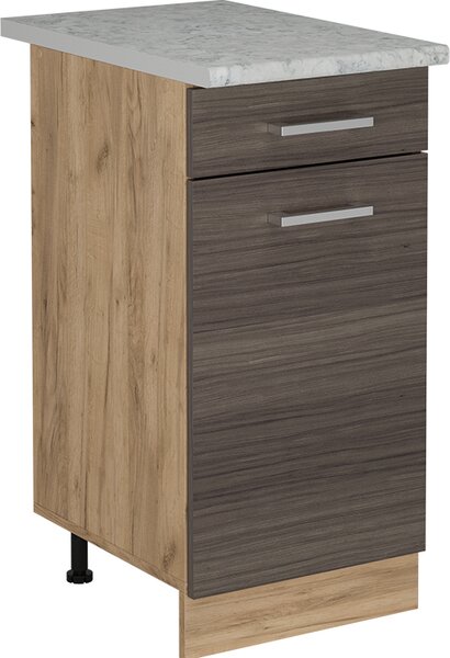 Spodní skříňka kuchyňské linky Vicco R-Line Ušlechtilá šedá 40 cm PD Mramor, Model 53432