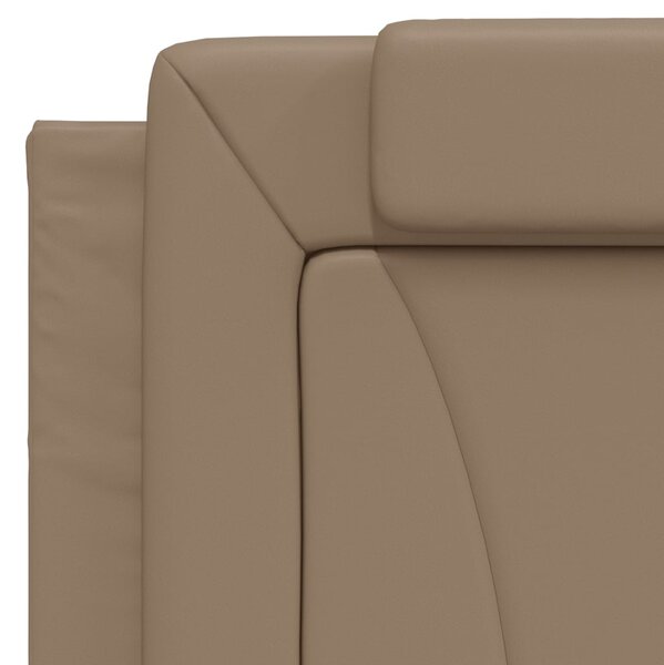 Postel Viana s matrací cappuccino 100 x 200 cm umělá kůže 3208779