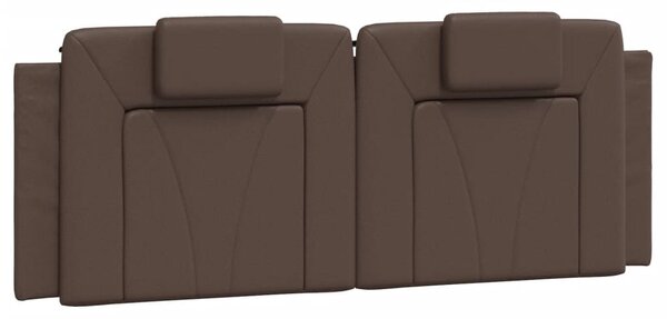 Postel Viana s matrací hnědá 120 x 200 cm umělá kůže 3208784
