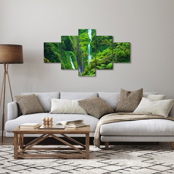 Obraz - Vodopády Madakaripura, východní Java, Indonésie (125x70 cm)