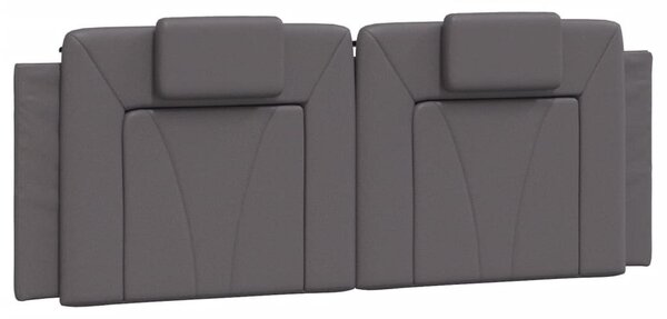 Postel Viana s matrací šedá 120 x 200 cm umělá kůže 3208785