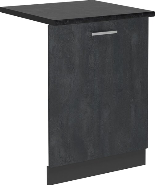 Čelní panel myčky Vicco R-Line Černý beton 60 cm , PD Antracit, Model 55103
