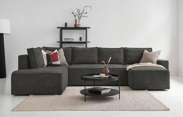 SEDACÍ SOUPRAVA, textil, tmavě šedá MID.YOU - Sedací soupravy, Online Only